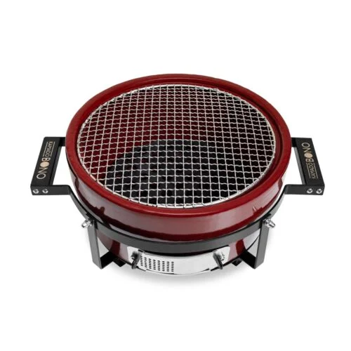 EVO Hibachi stalo grilis, apvalus, Royal red, 35 cm - Image 2
